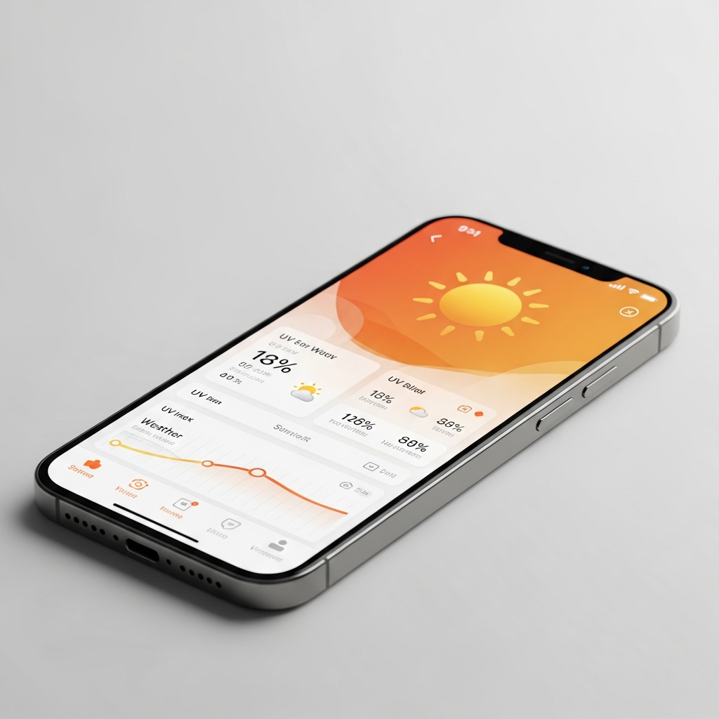 Vitamin D UV Tracker app on iPhone